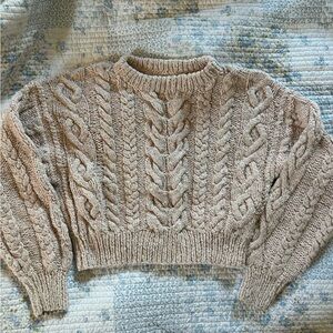 Doen cotton cropped sweater